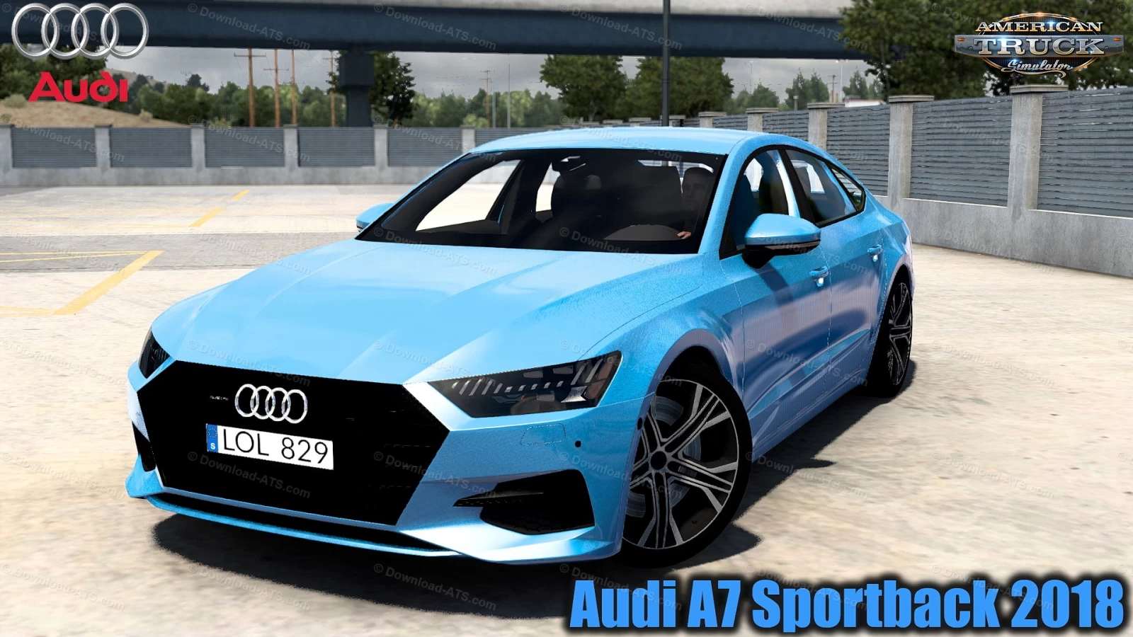 Audi A7 Sportback 2018 + Interior v3.0 (1.46.x) for ATS