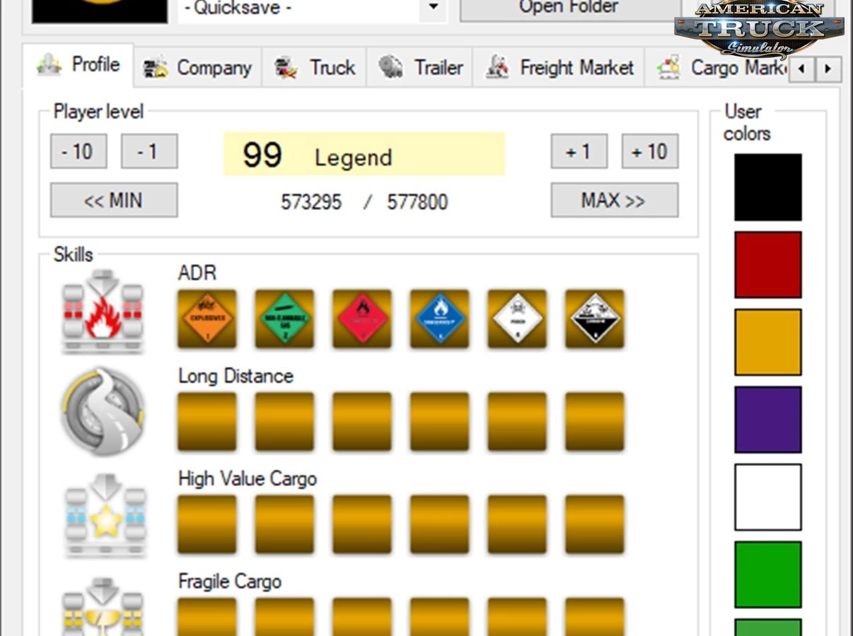 TS SaveEditor Tool v0.3.11 (1.49.x) for ATS