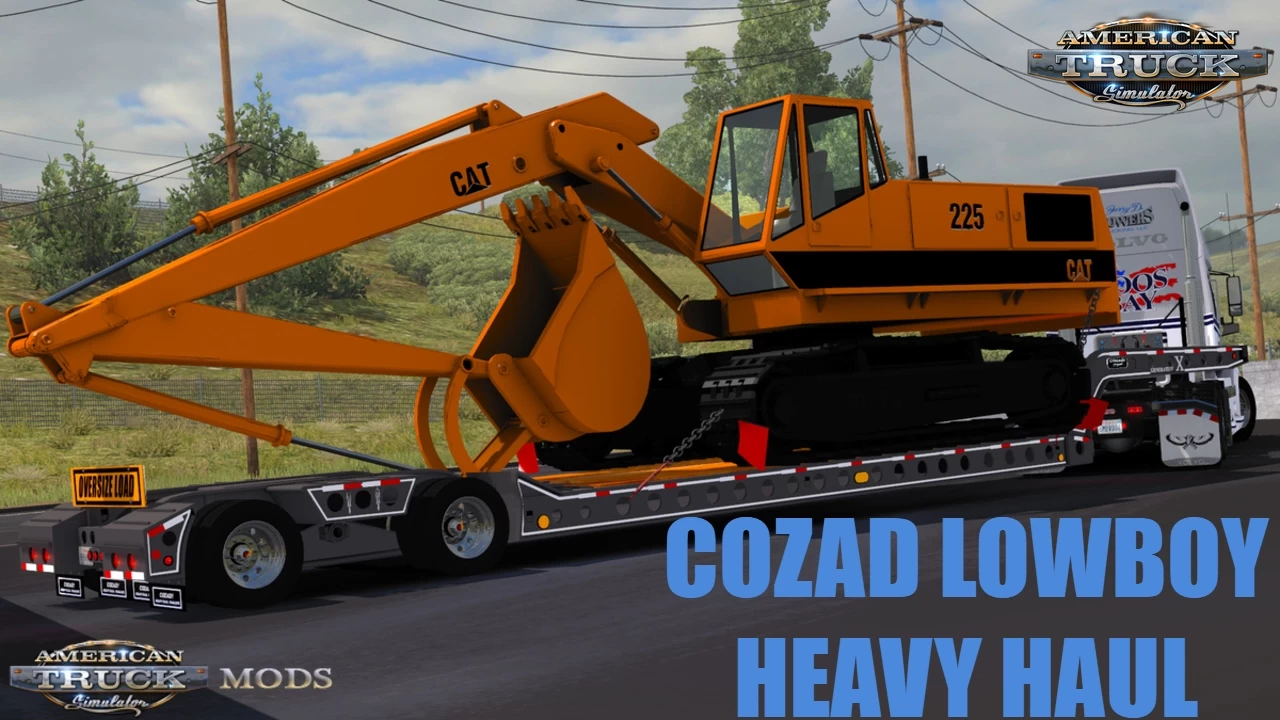 Trailer Cozad Lowbed Ownable v3.1 (1.41.x) for ATS