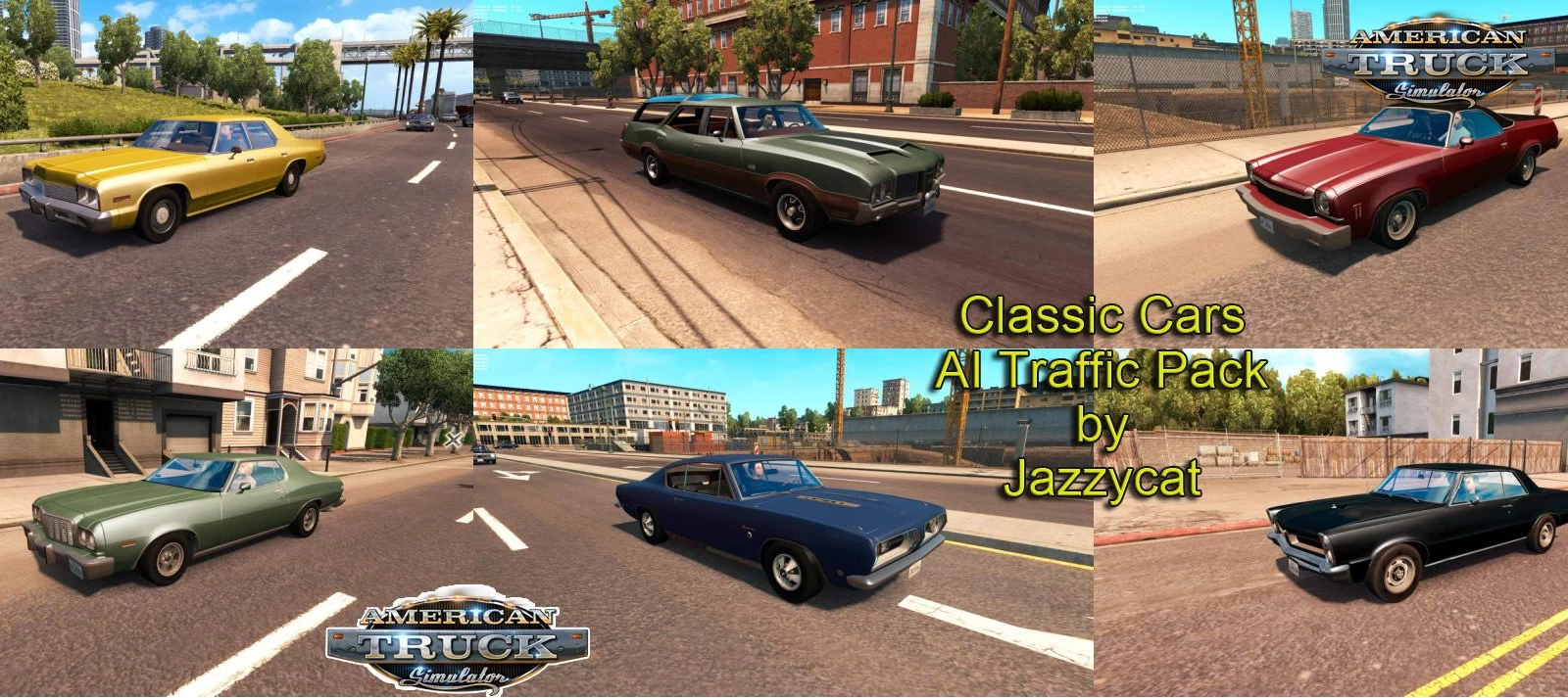 Classic Cars AI Traffic Pack v7.2 by Jazzycat (1.44.x) for ATS