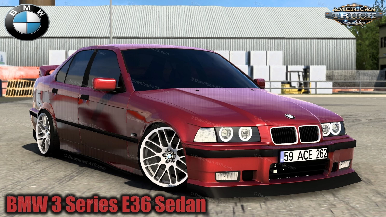 BMW 3 Series E36 Sedan + Interior v1.1 (1.43.x) for ATS