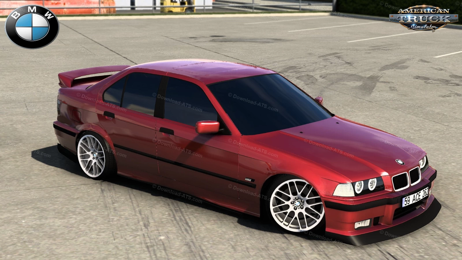BMW 3 Series E36 Sedan + Interior v1.1 (1.43.x) for ATS