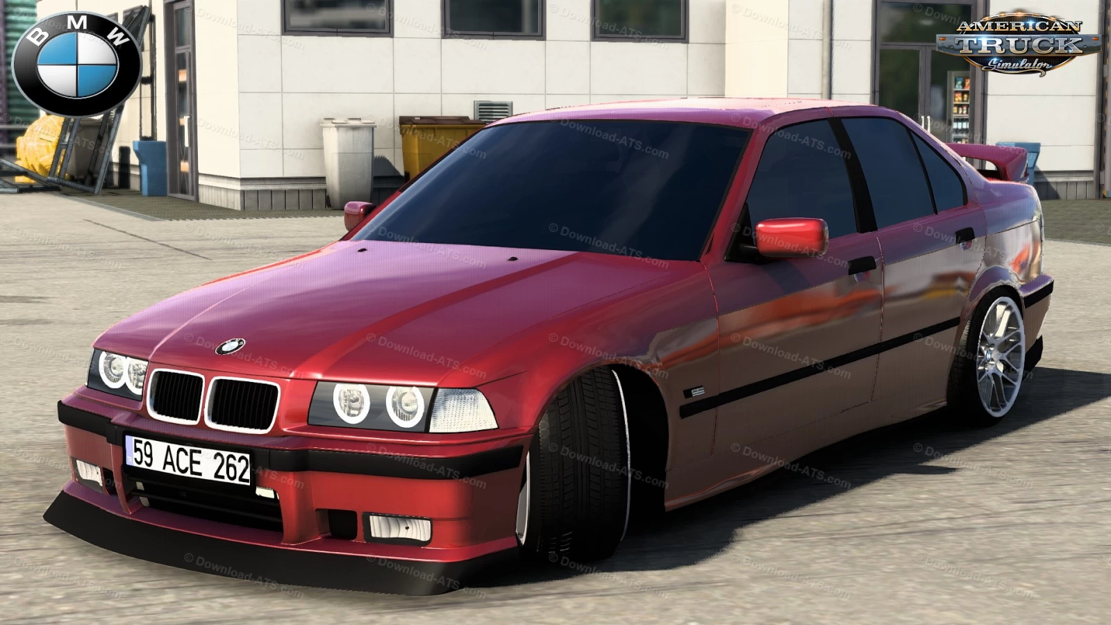 BMW 3 Series E36 Sedan + Interior v1.1 (1.43.x) for ATS