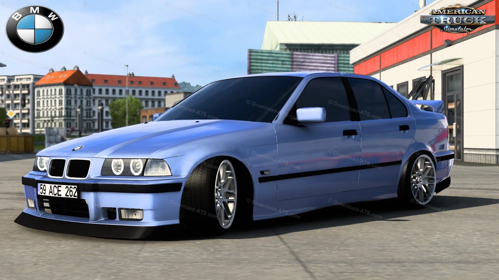 BMW 3 Series E36 Sedan + Interior v1.1 (1.43.x) for ATS