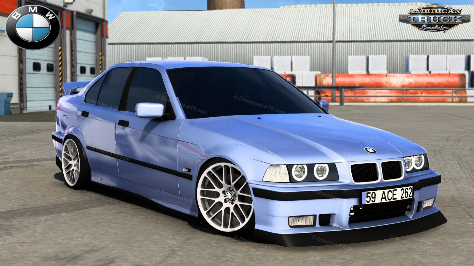 BMW 3 Series E36 Sedan + Interior v1.1 (1.43.x) for ATS