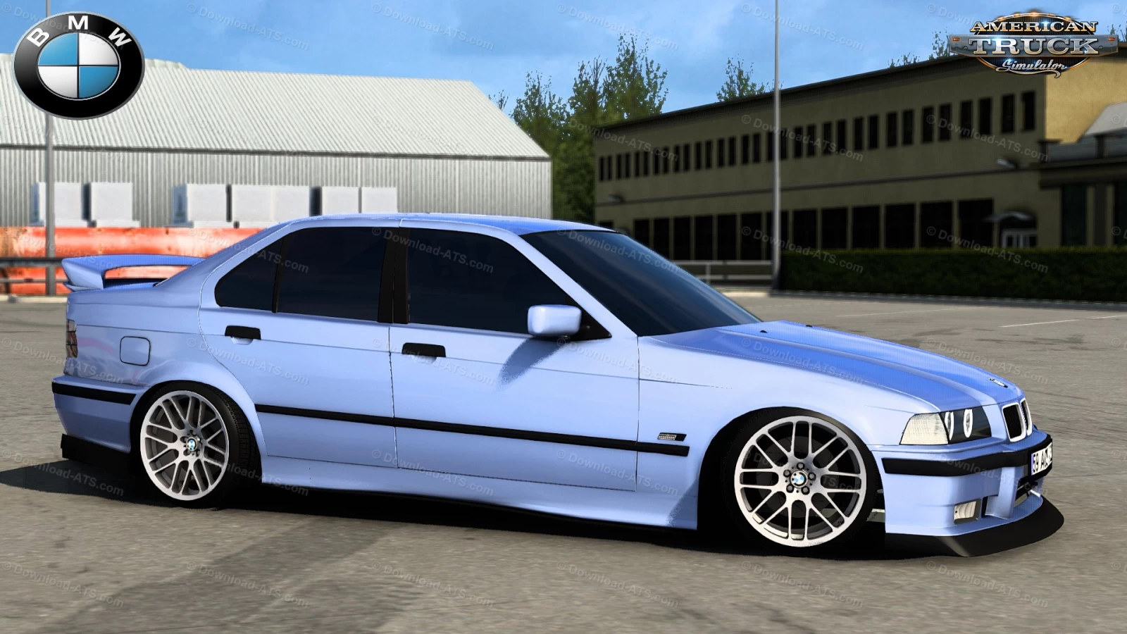 BMW 3 Series E36 Sedan + Interior v1.1 (1.43.x) for ATS