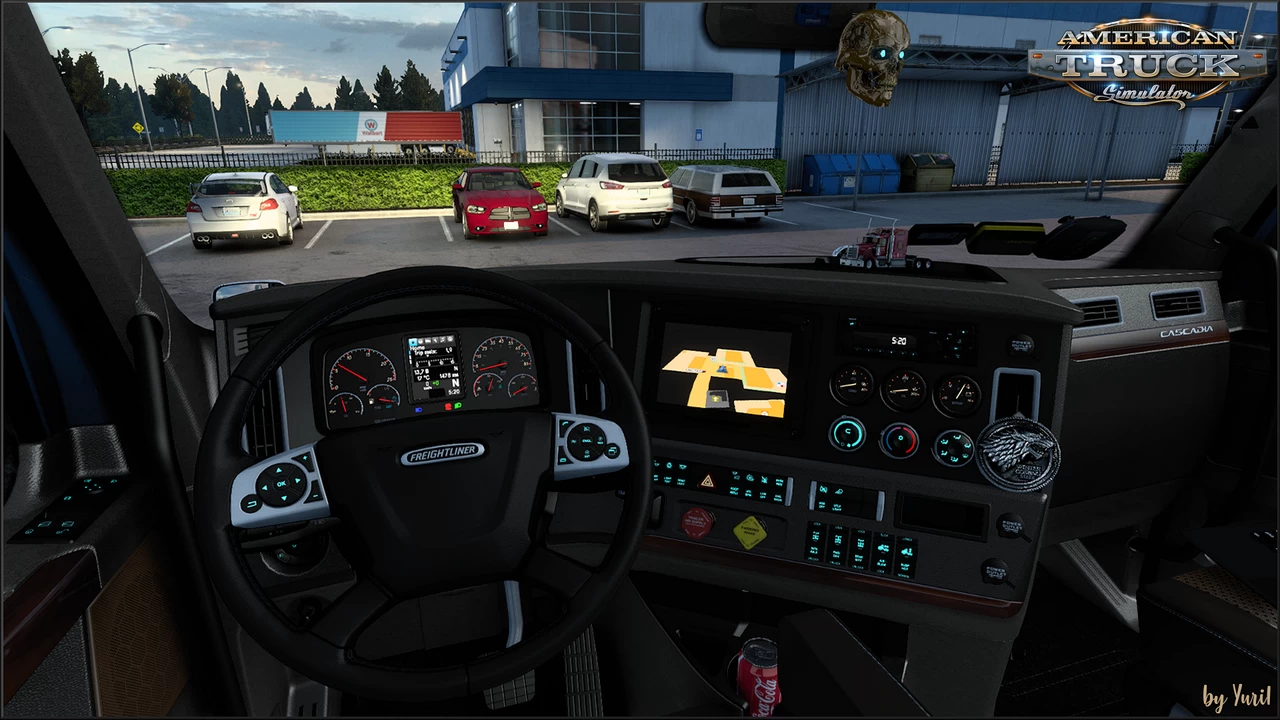 Dashboard light Freightliner Cascadia 2019 Pack v1.1 for ATS