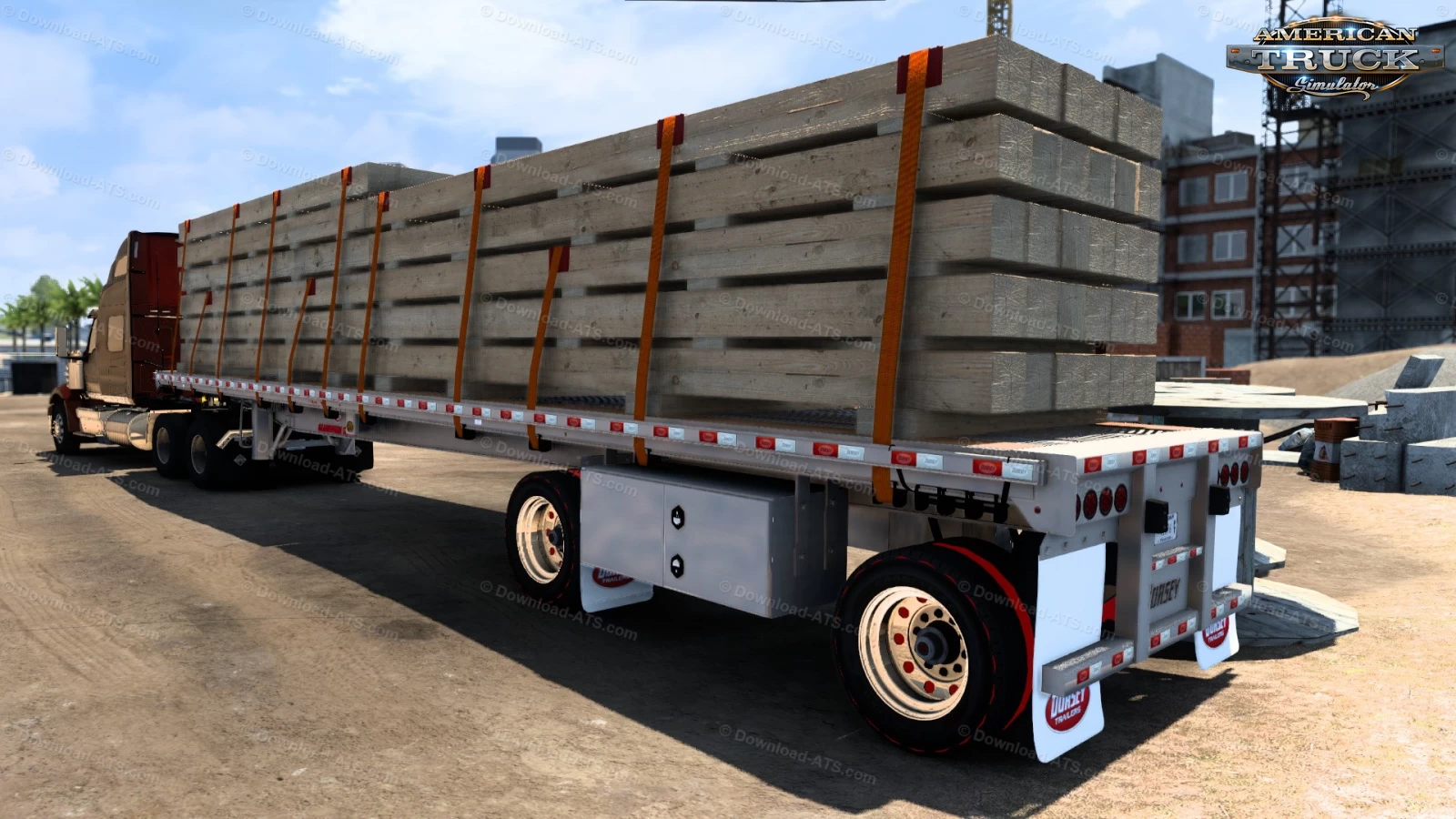 Dorsey Aluminum Giant Flatbed Trailer v1.1 (1.41.x) for ATS