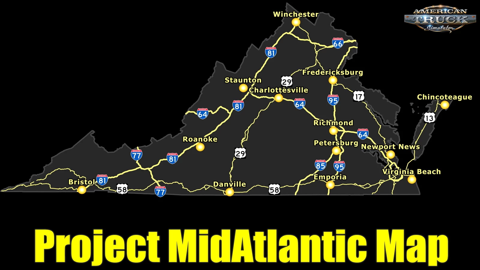 Project MidAtlantic Map v0.4.1 (1.49.x) for ATS