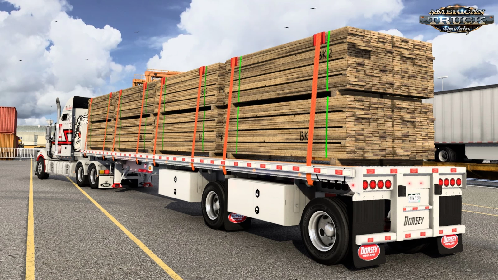 Dorsey Aluminum Giant Flatbed Trailer v1.1 (1.41.x) for ATS