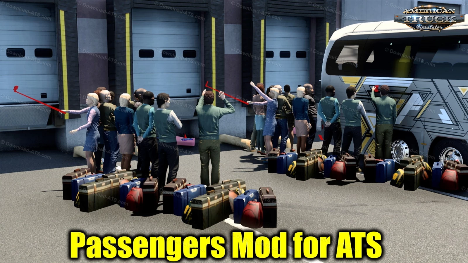 Passengers Mod v1.2 (1.40.x) for ATS