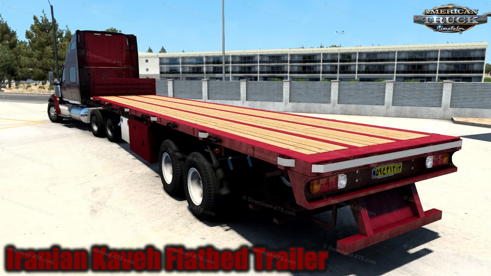 Iranian Kaveh Flatbed Trailer v1.0 (1.41.x) for ATS