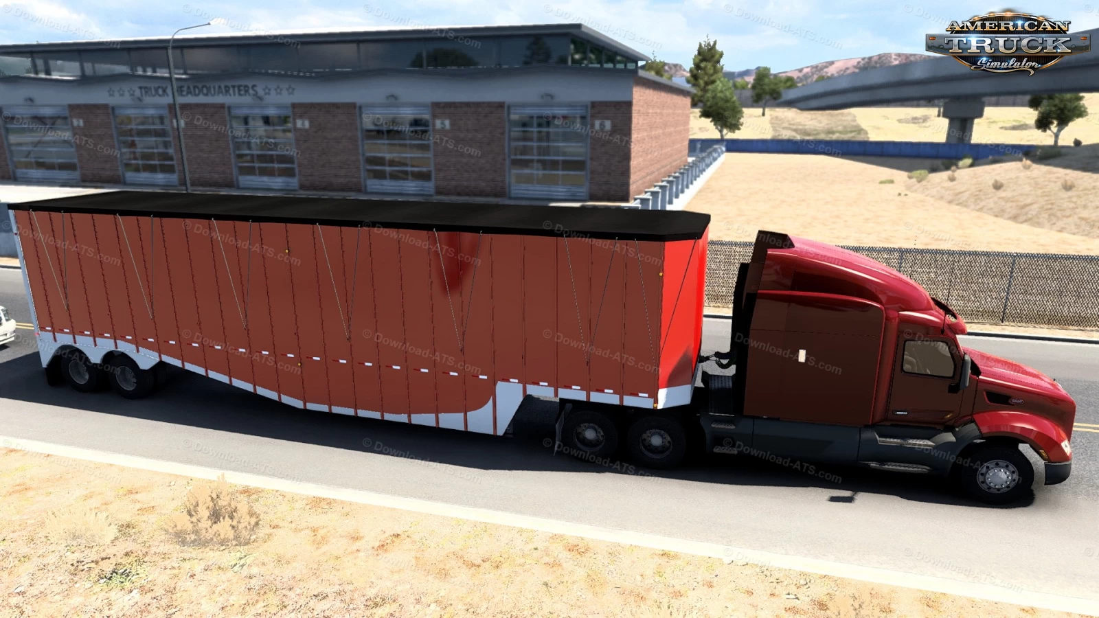 Peerless Drop Center Chipvan Trailer v1.1 (1.41.x) for ATS