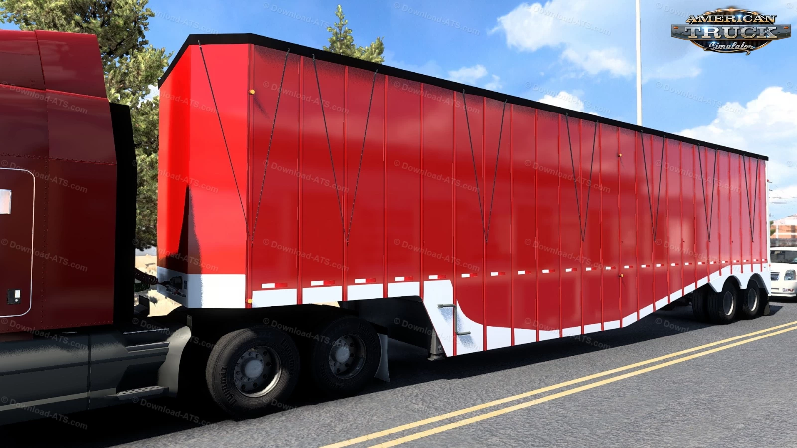 Peerless Drop Center Chipvan Trailer v1.1 (1.41.x) for ATS