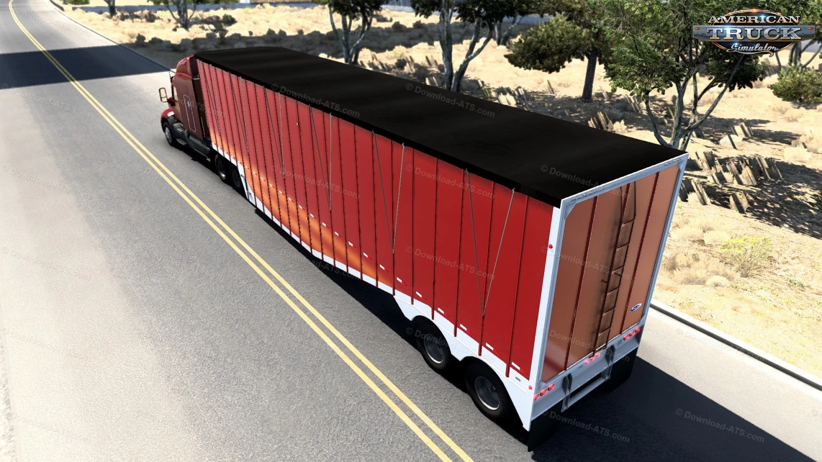 Peerless Drop Center Chipvan Trailer v1.1 (1.41.x) for ATS