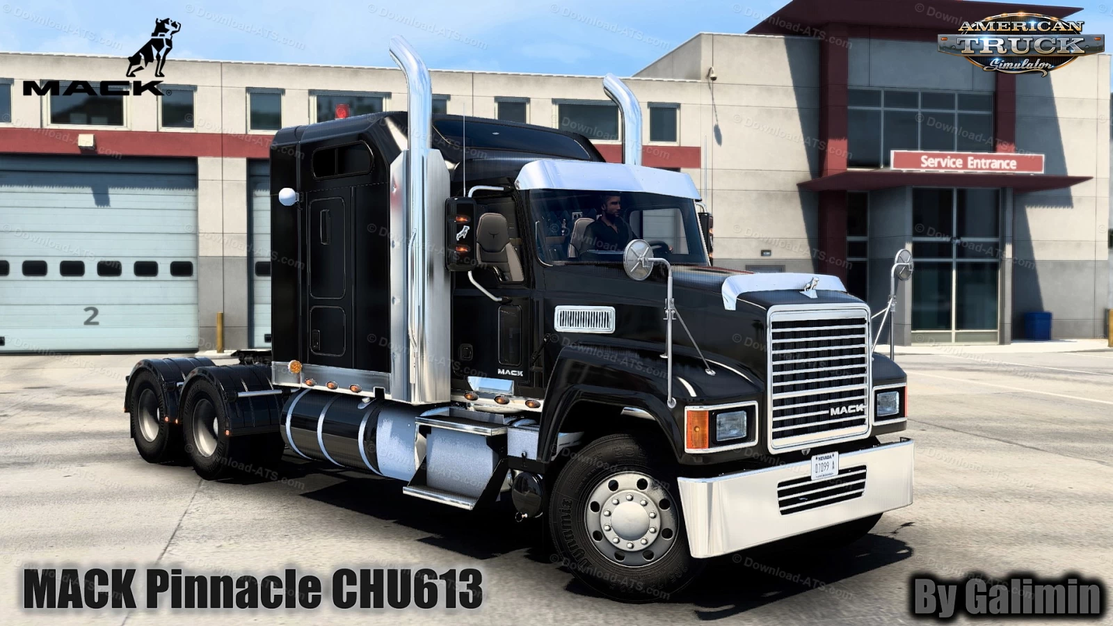 Mack Pinnacle CHU613 + Interior v2.6 By Galimin (1.51.x)