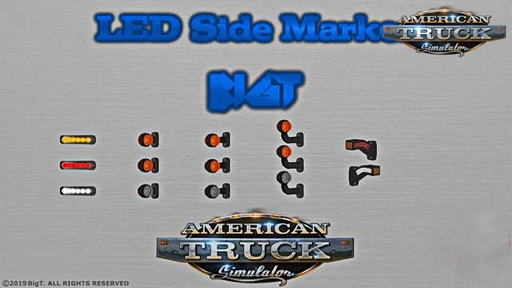 BigT LED Side Marker v1.2 (1.41.x) for ATS