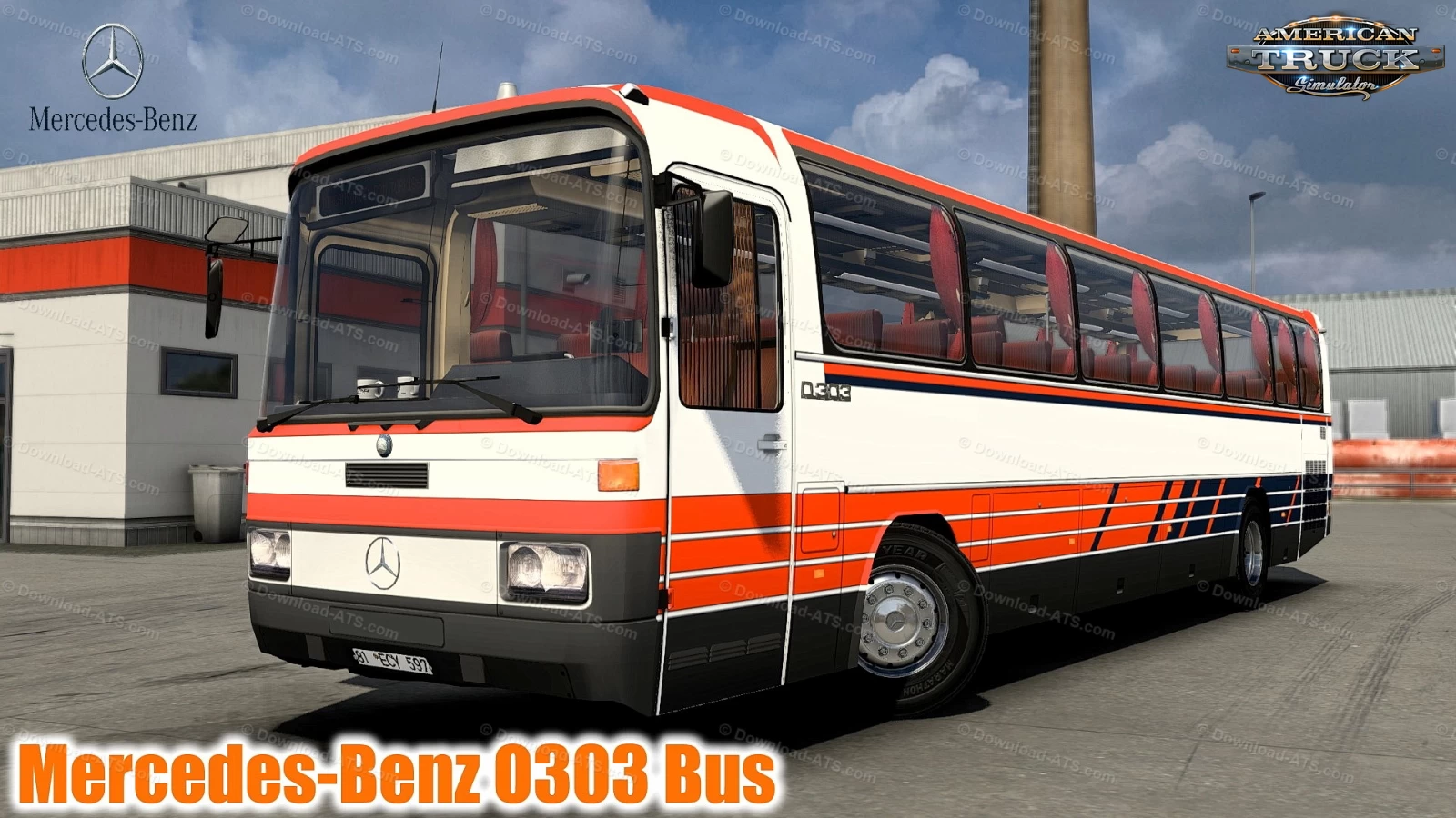Mercedes-Benz O303 Bus + Interior v1.0 (1.41.x) for ATS