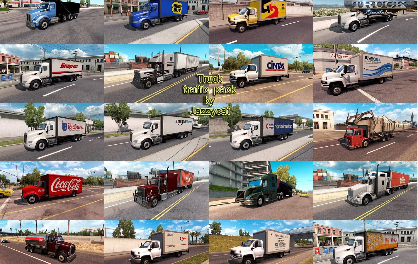 Truck Traffic Pack v3.5 by Jazzycat (1.47.x) for ATS