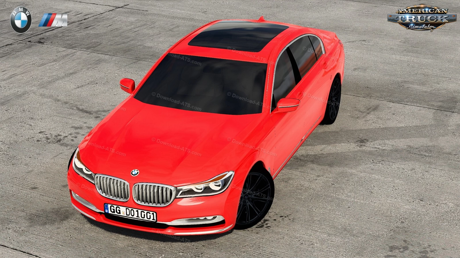 BMW 750Ld Xdrive 2017 + Interior v2.1 (1.57.x) for ATS