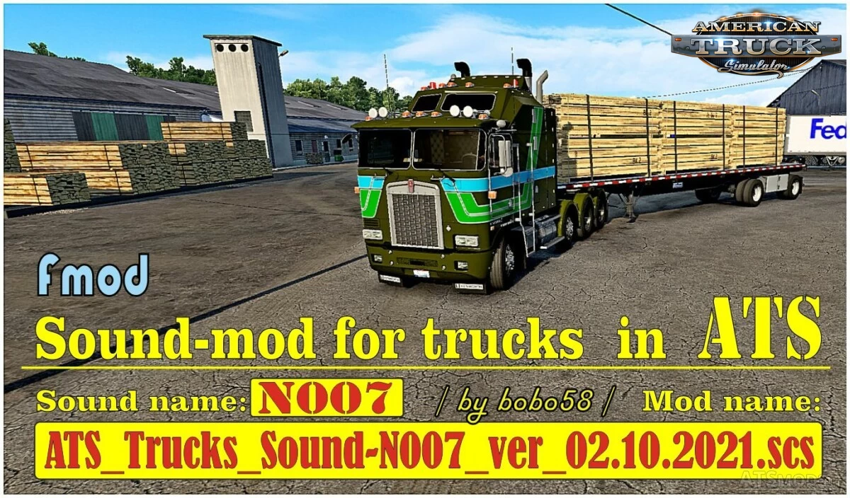 Sound Mod for Engine in Trucks N007 (1.42.x) for ATS