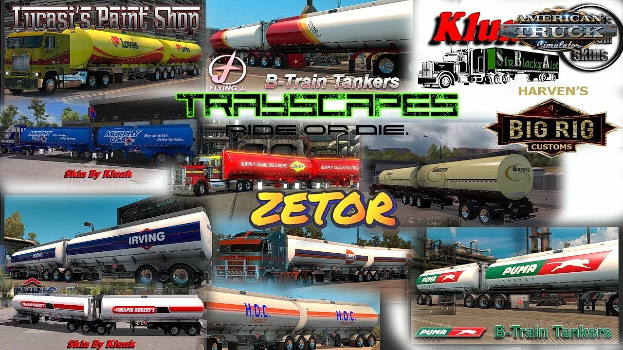 Advanced B-Train Tankers v1.5r (1.43.x) for ATS