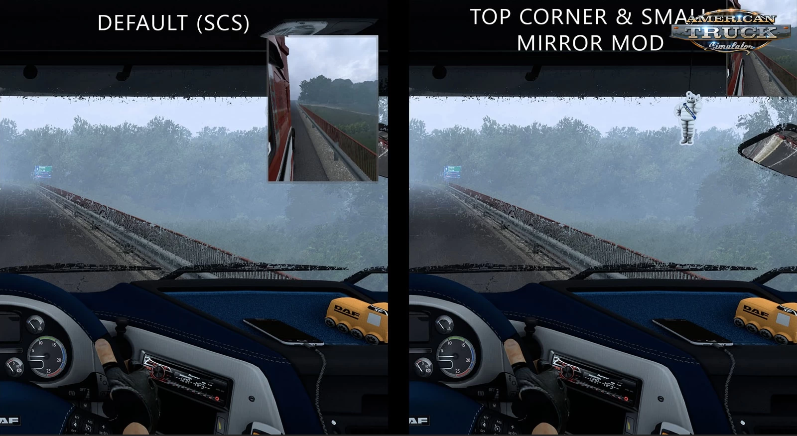 Top Corner & Small Mirrors v1.5 (1.43.x) for ATS