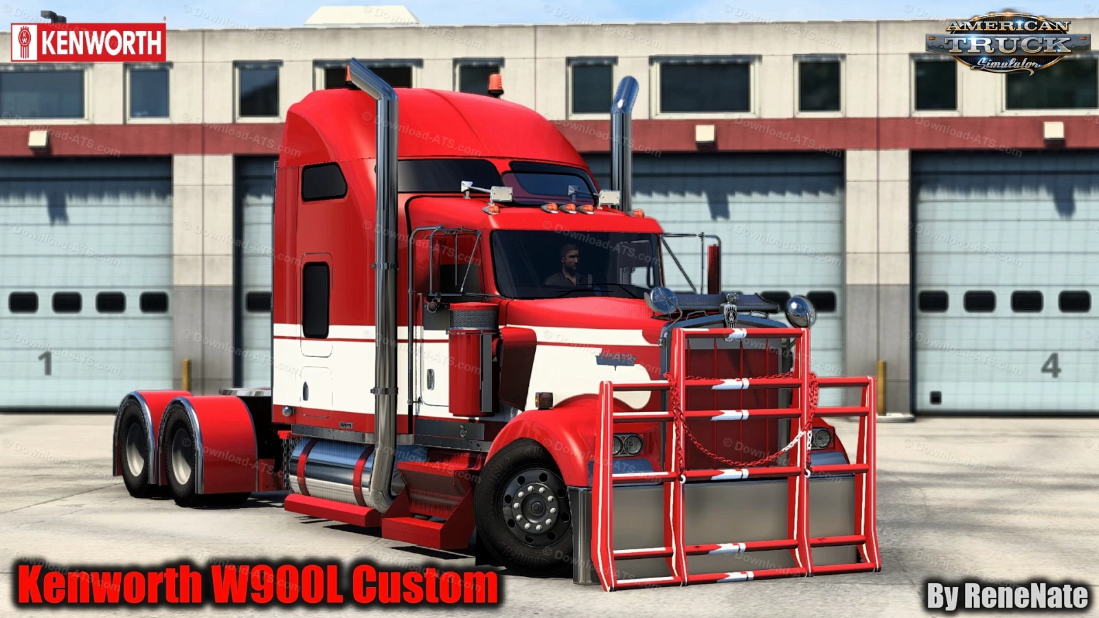 Kenworth W900L Custom v1.8 By ReneNate (1.48.x) for ATS