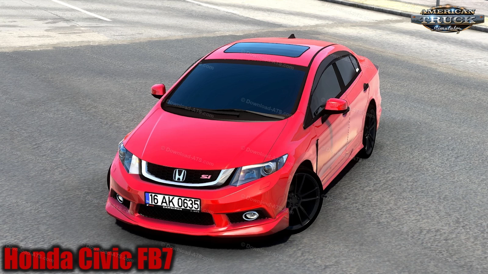 Honda Civic FB7 + Interior v1.1 (1.42.x) for ATS