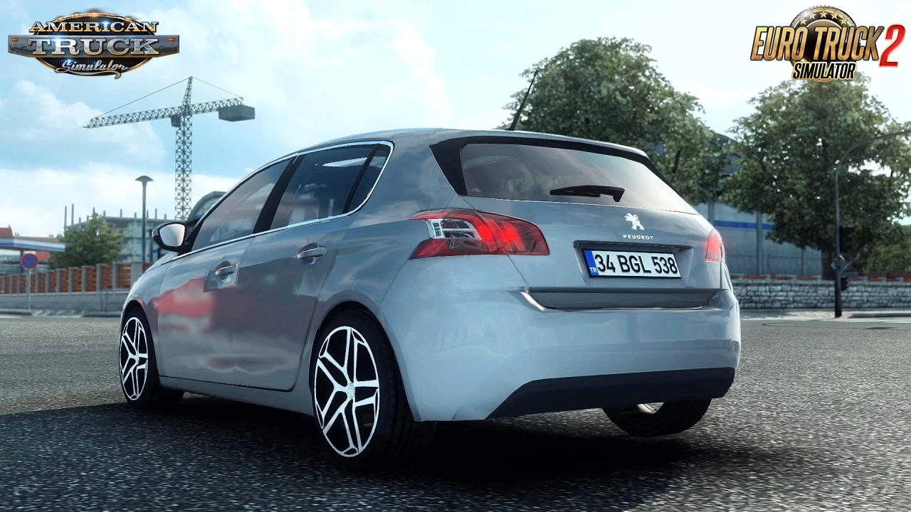Peugeot 308 2018 + Interior v1.8 (1.42.x) for ATS