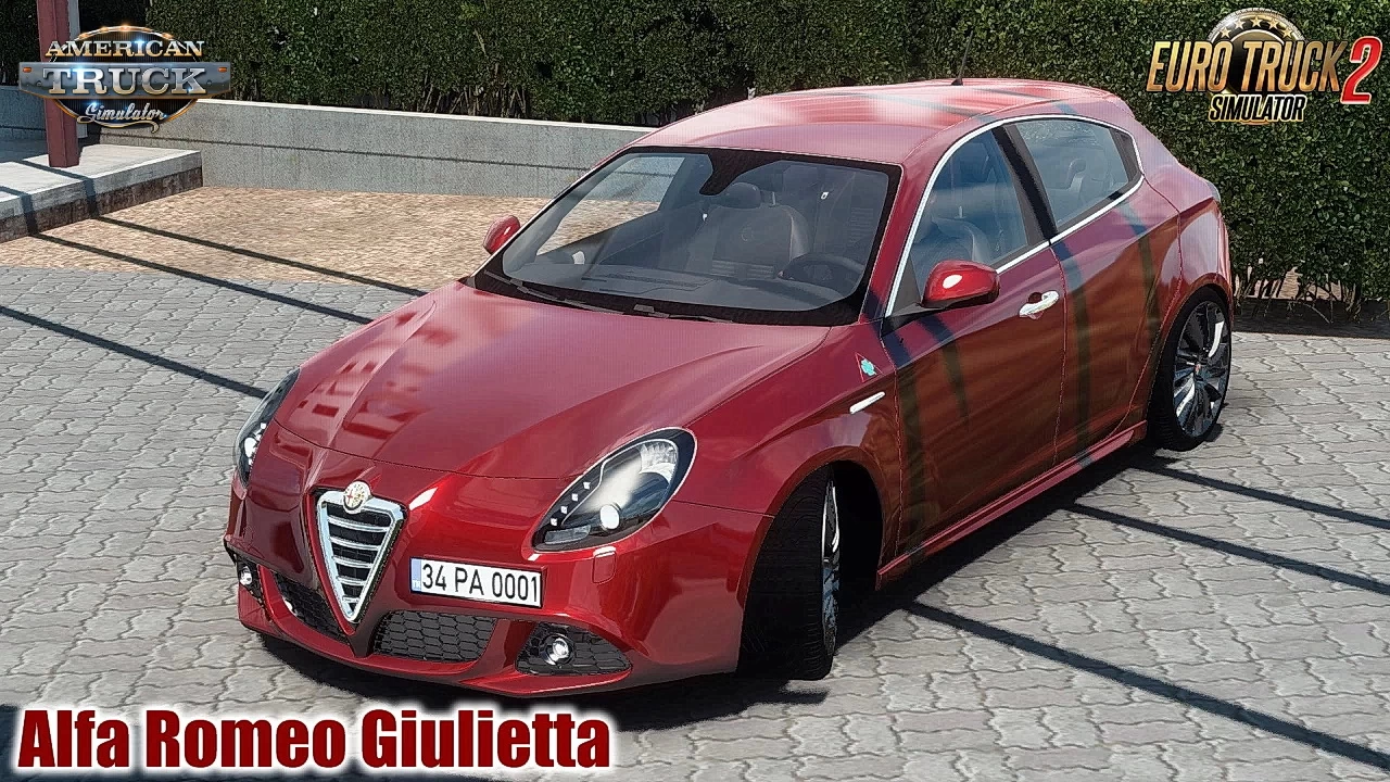 Alfa Romeo Giulietta + Interior v1.150 (1.49.x) for ATS