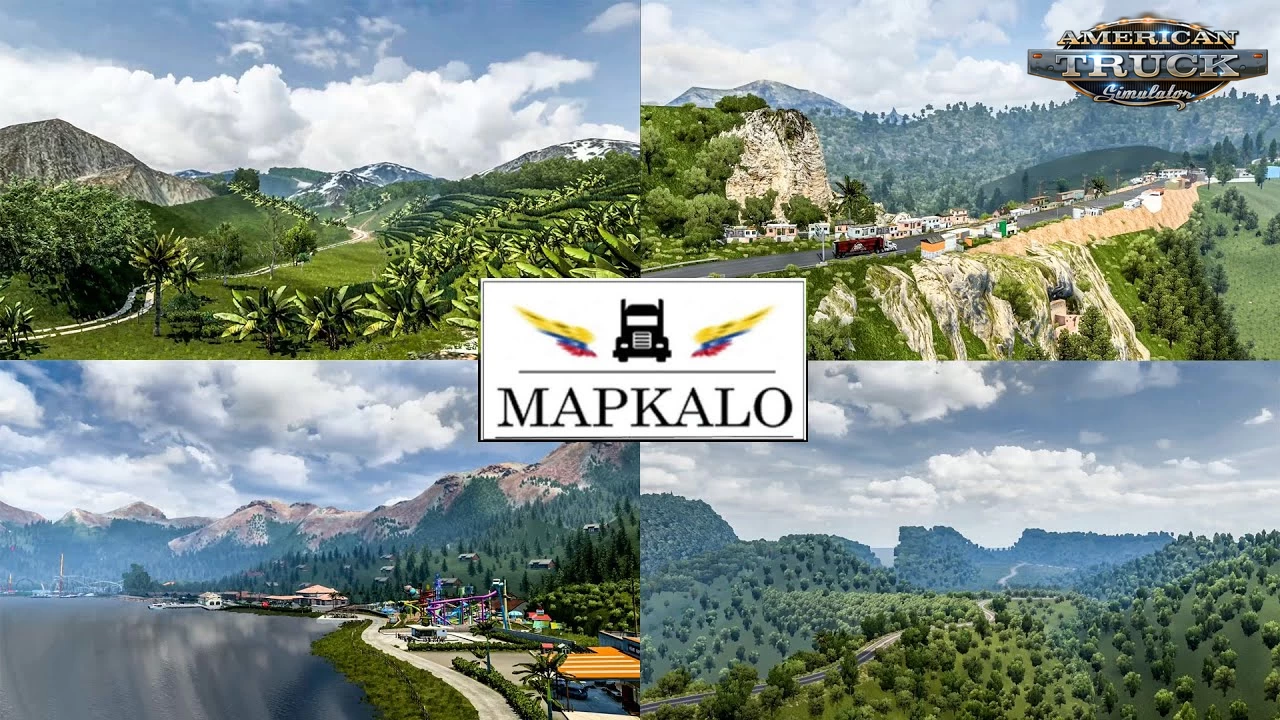 Colombia Map Mapkalo v2.3 (1.45.x) for ATS