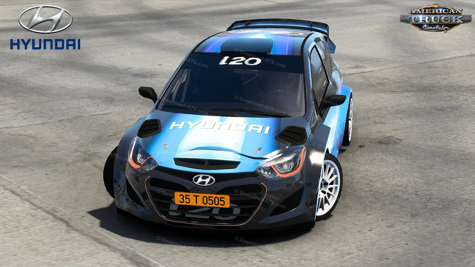 Hyundai i20 WRC + Interior v2.0 (1.44.x) for ATS