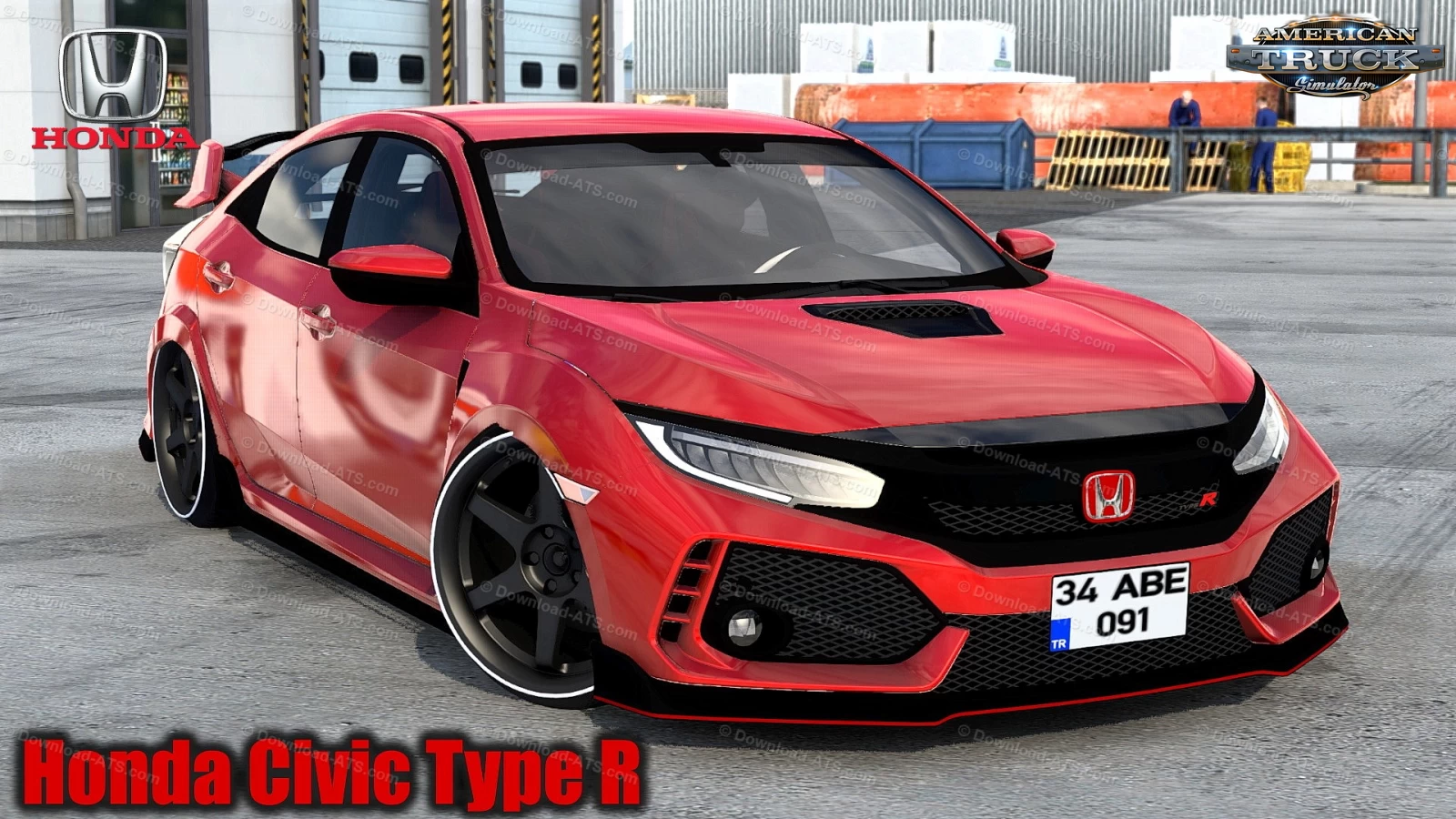 Honda Civic Type R + Interior v2.5 (1.49.x) for ATS