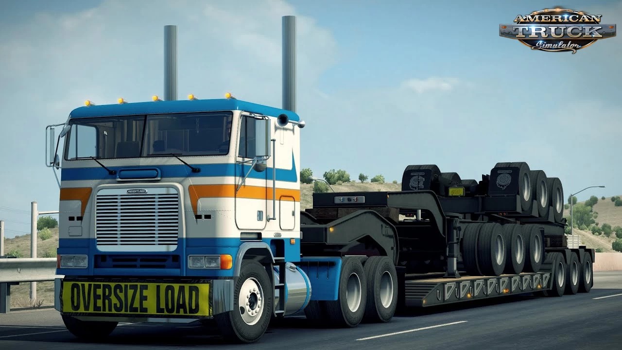 Stacked SCS Lowboy Trailers v1.3 (1.43) for ATS