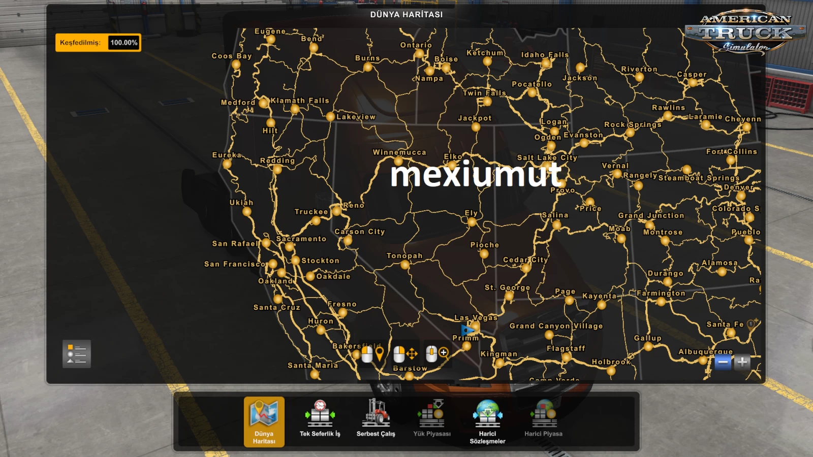 Full Save Game (Full Map DLC) v1.1 by Mexiumut for ATS