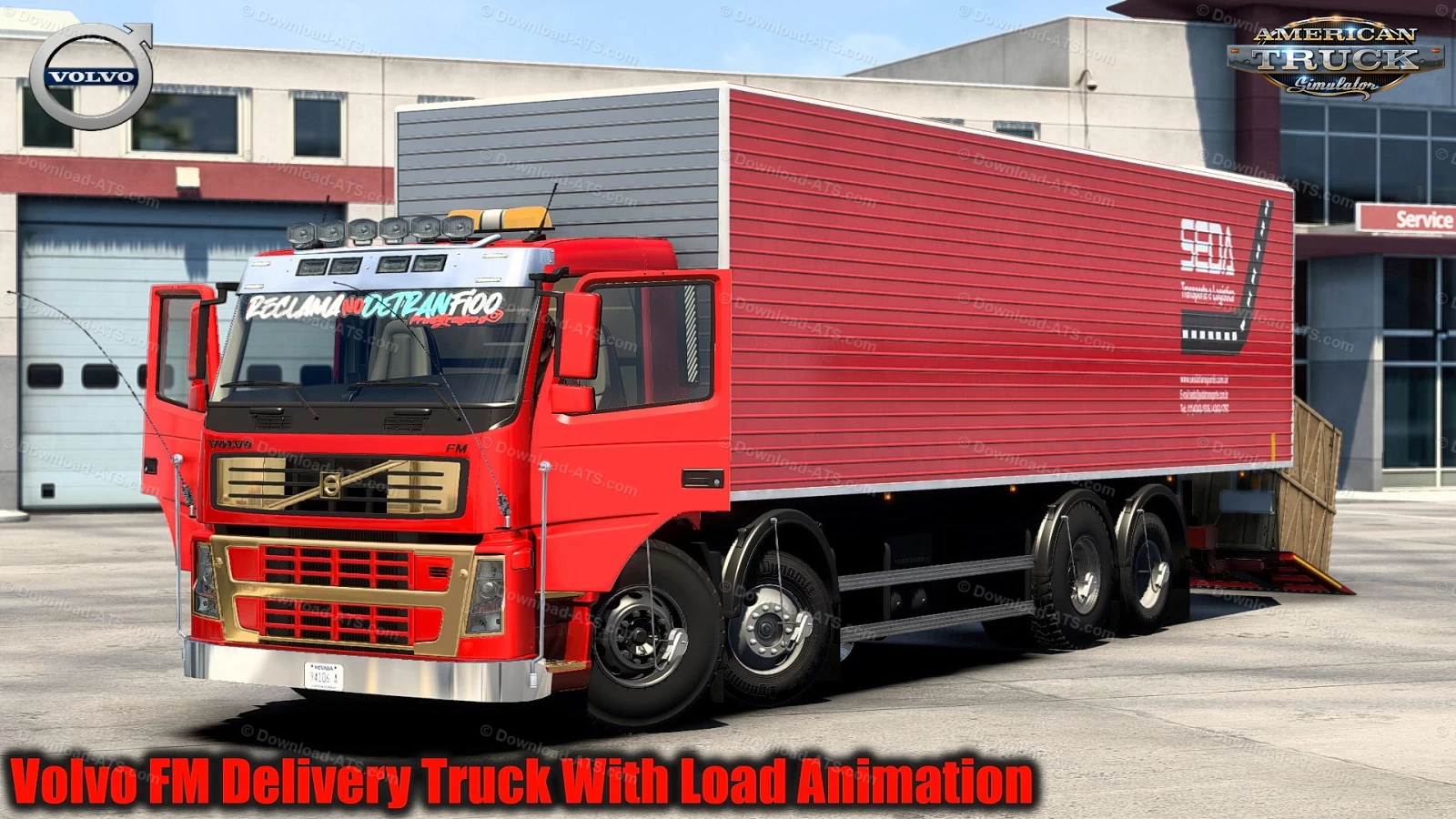 Volvo FM Delivery With Load Animation v1.2 (1.47.x) for ATS