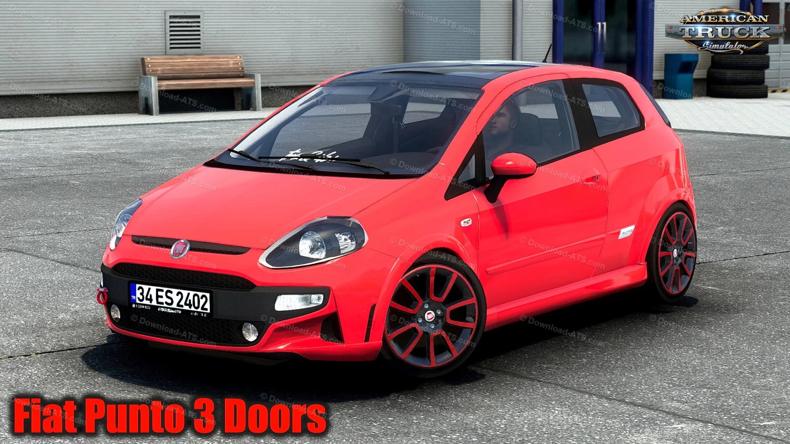 Fiat Punto 3 Doors + Interior v0.5 (1.43.x) for ATS