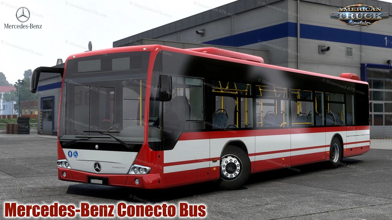 Mercedes-Benz Conecto Bus + Interior v0.1 (1.43.x) for ATS