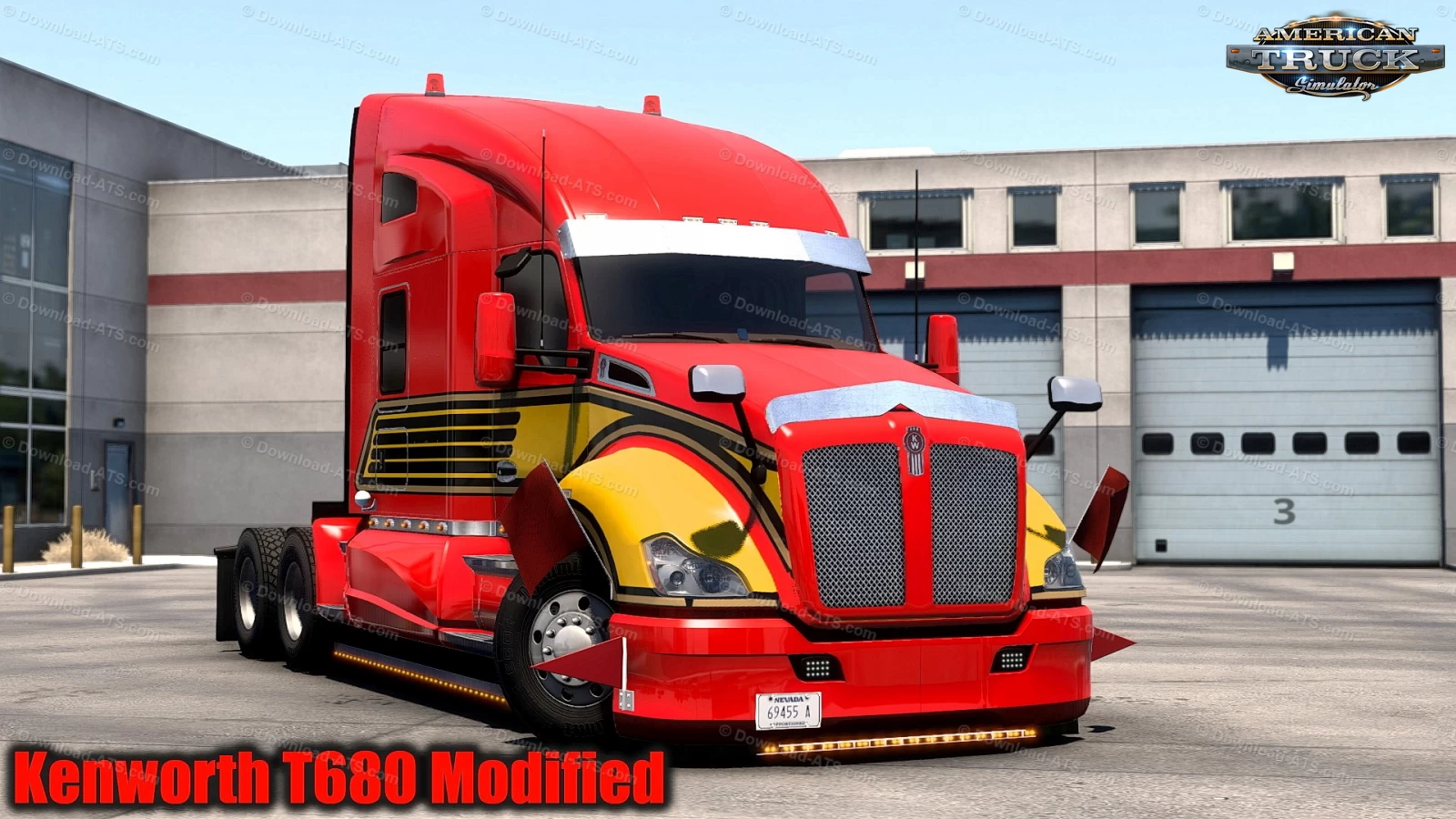 Kenworth T680 Modified Truck v1.9 (1.50.x) for ATS