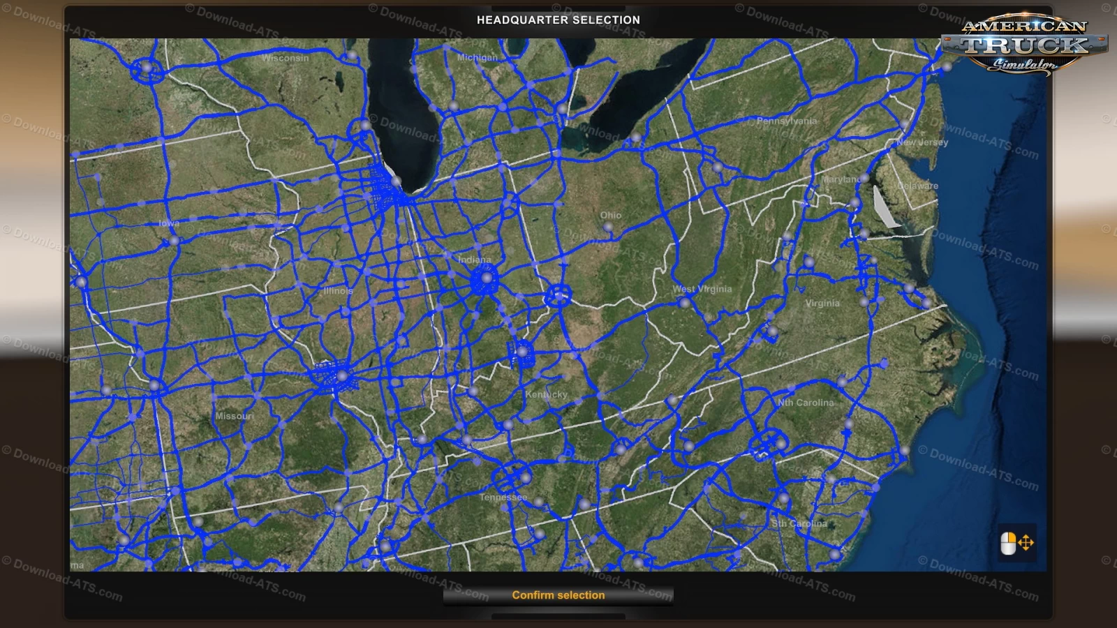 USA Map v4.0 By K-DOG (1.43.x) for ATS