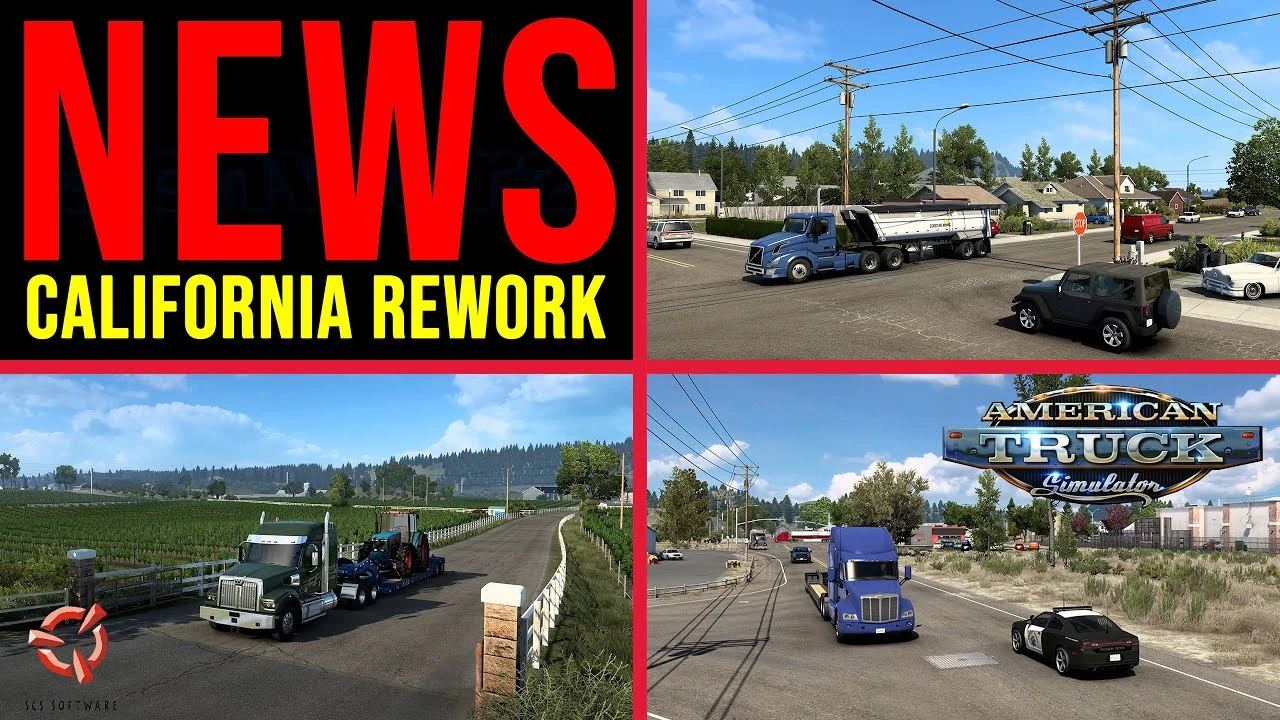 California Rework - Ukiah for American Truck Simulator