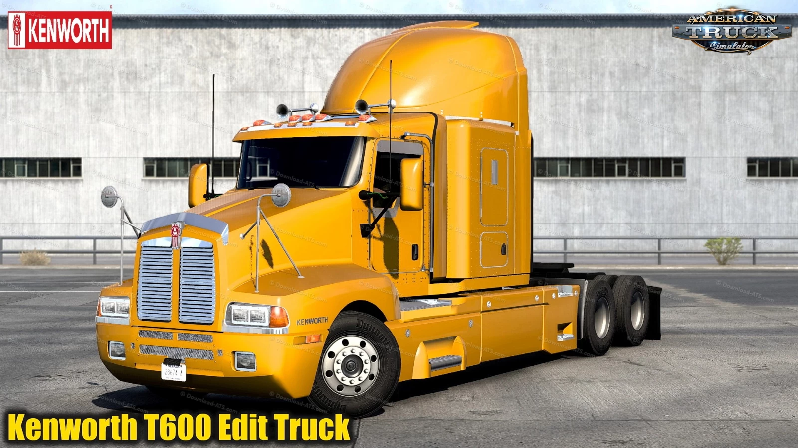 Kenworth T600 Edit Truck v1.2 By FASTER CGO (1.45.x) for ATS