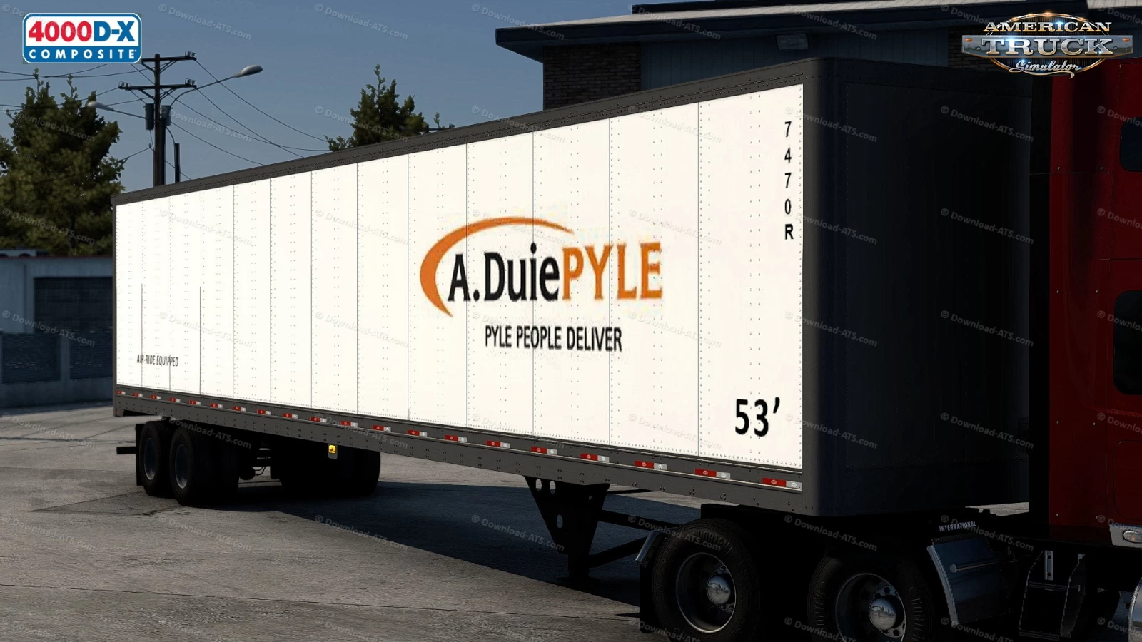 Van Utility 4000D-X Trailer v1.0 (1.43.x) for ATS