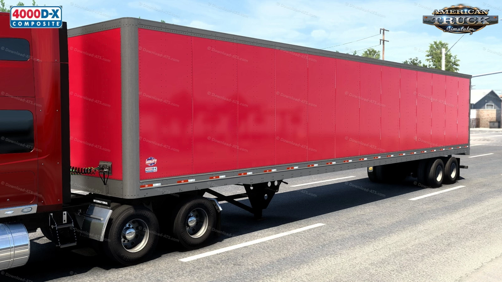 Van Utility 4000D-X Trailer v1.0 (1.43.x) for ATS
