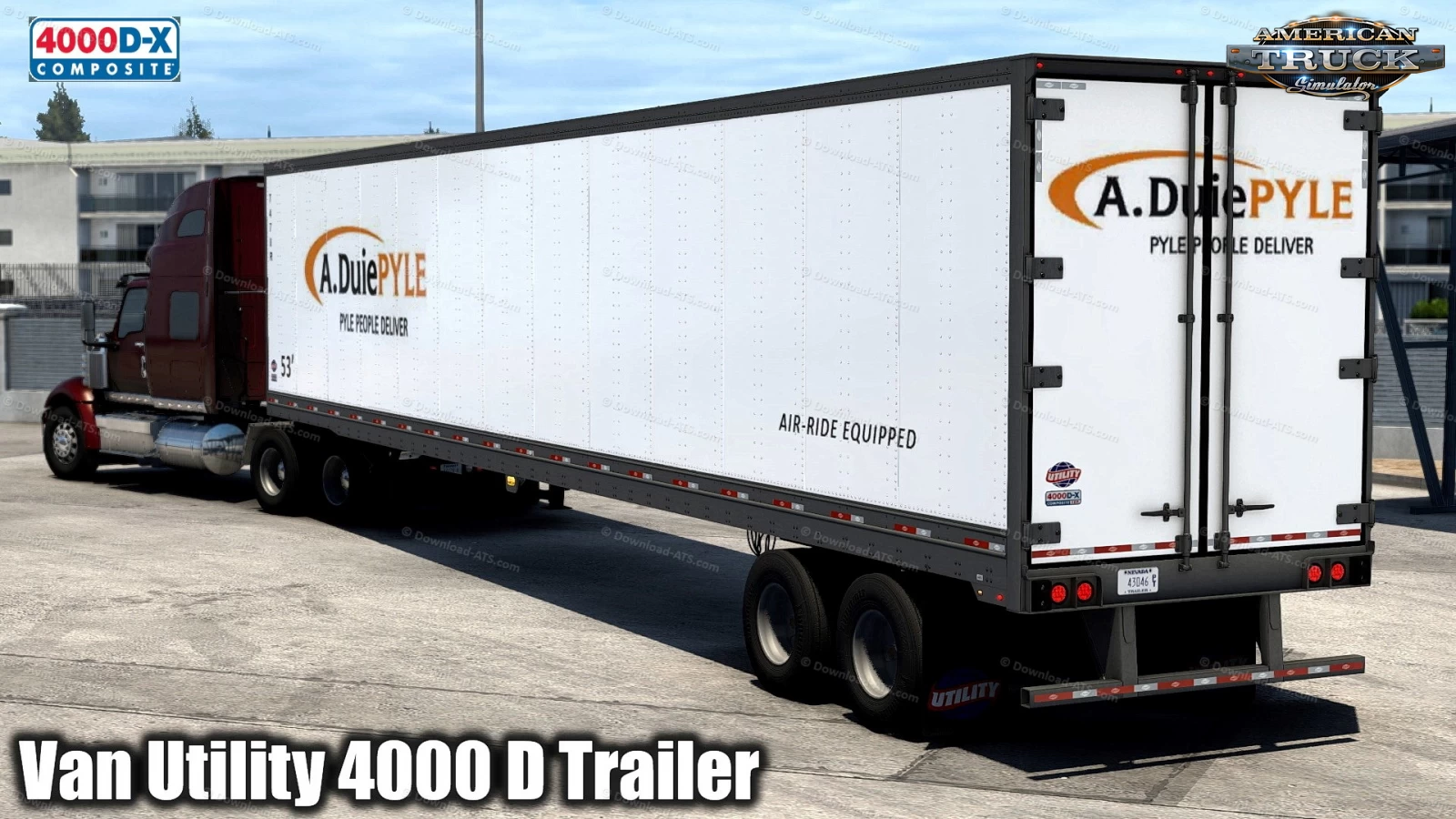 Van Utility 4000D-X Trailer v1.0 (1.43.x) for ATS