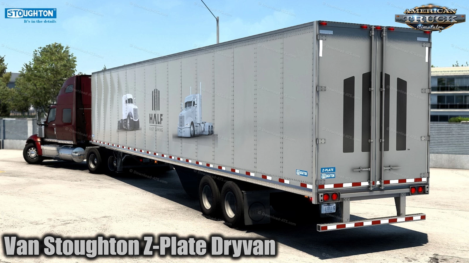 Van Stoughton Z-Plate Dryvan Trailer v1.50a (1.50.x) for ATS