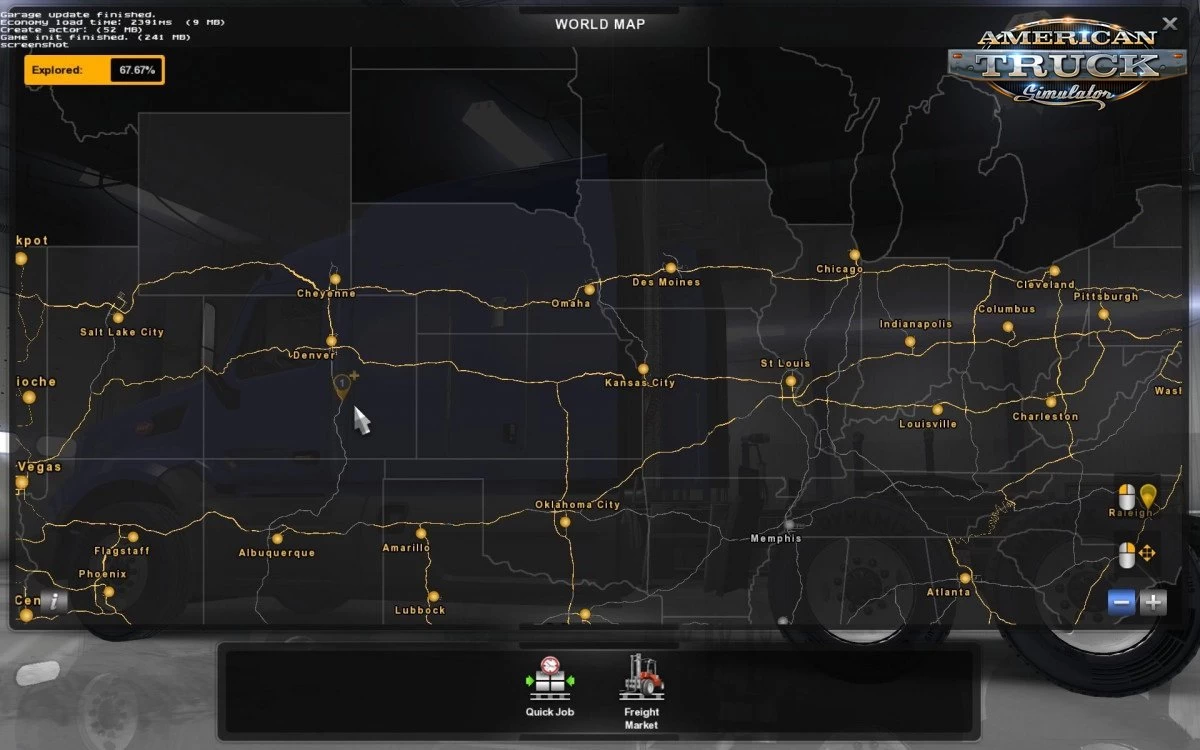 Coast to Coast Map v2.22.58 by Mantrid (1.58.x) for ATS