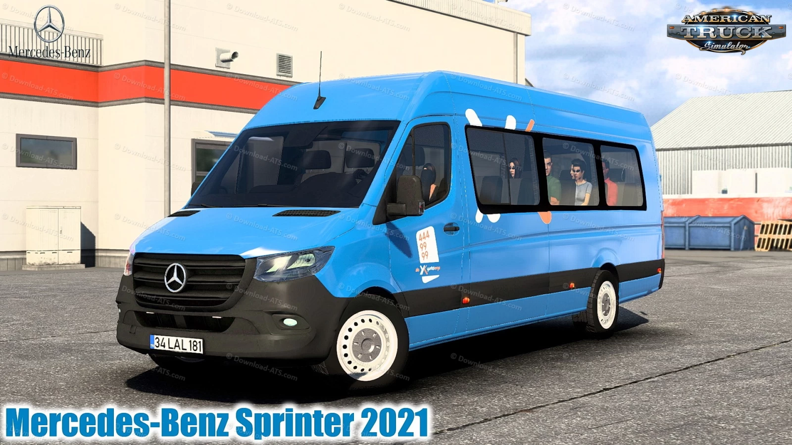 Mercedes Benz Sprinter 2021 + Interior v2.0 (1.44.x) for ATS