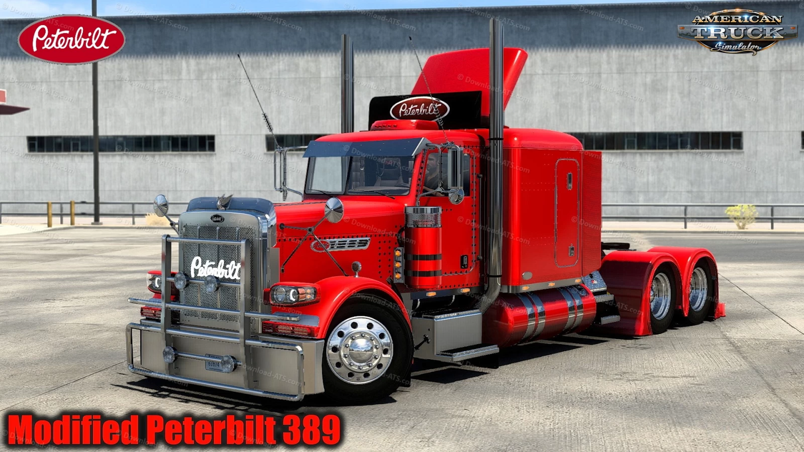 Modified Peterbilt 389 + Interior v2.3.8 (1.48.x) for ATS